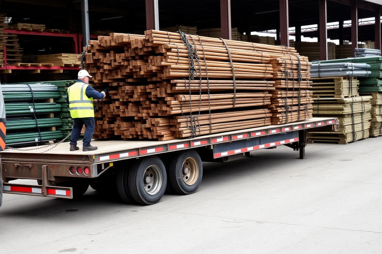Flatbed Freight equipment operated by Vantage Point Logistics Group